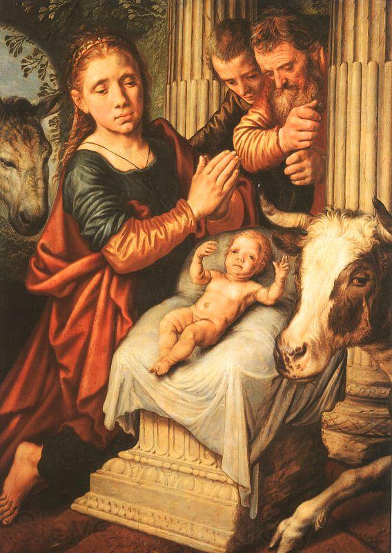 Pieter Aertsen The Adoration of the Shepherds Norge oil painting art